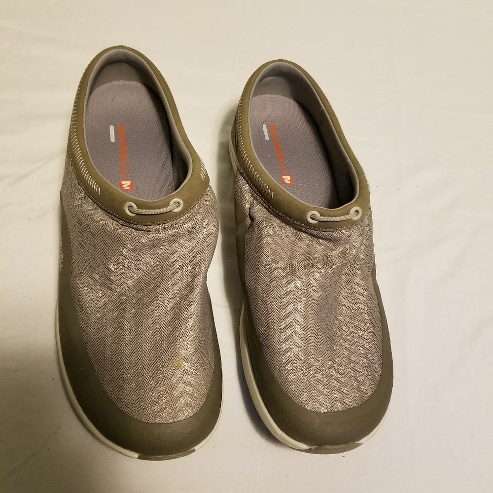 Merrell Aluminium Silver Women's Slip On Sneakers SIze 10.5
